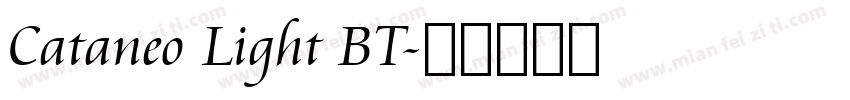 Cataneo Light BT字体转换